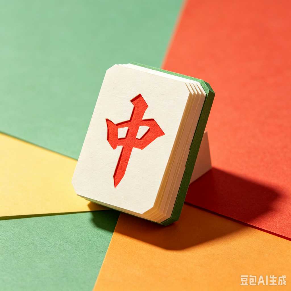 colorful mahjong score chips
